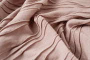 A-Line Crinkle-Texture Midi Skirt