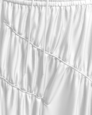 A-Line Elastic-Waist Tiered Maxi Skirt (DF-BT-26013) – fabric and construction detail, 3D render