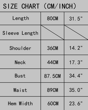 Fitted Ruched-Panel Sheath Dress — size chart (cm / inch)