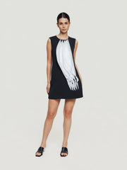 Fitted Ruched-Panel Sheath Dress