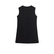 Fitted Ruched-Panel Sheath Dress