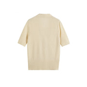 Regular-Fit Short-Sleeve Knit Wrap Top