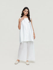 A-Line Round-Neck Sleeveless Top