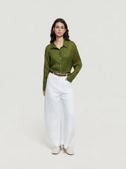 Regular-Fit Crinkle-Texture Shirt