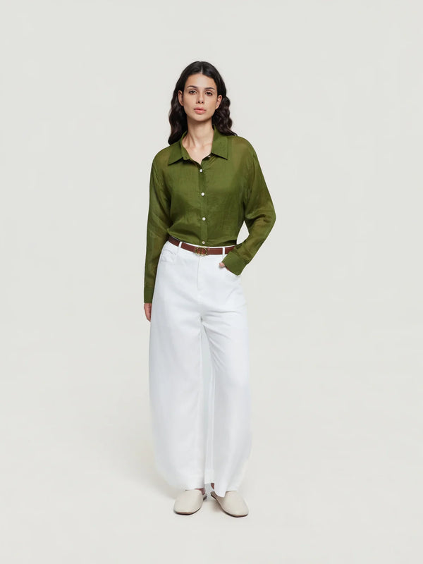 Regular-Fit Crinkle-Texture Shirt