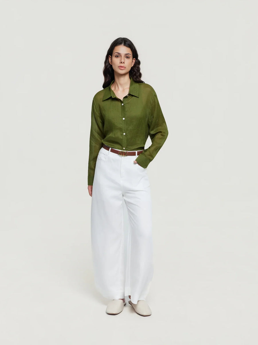 Regular-Fit Crinkle-Texture Shirt